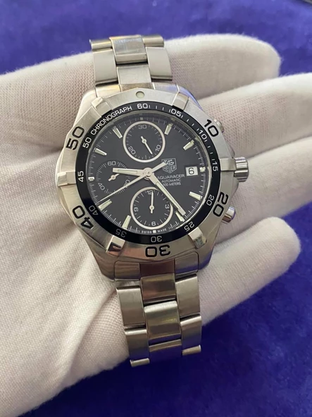 Tag Heuer Aquaracer CAF2110 Çelik Kordon Erkek Kol Saati 2.El - 5