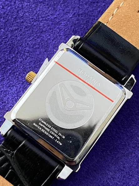 Rodania 25136.70 24x22mm Deri Kordon Kadın Kol Saati - Resim 5