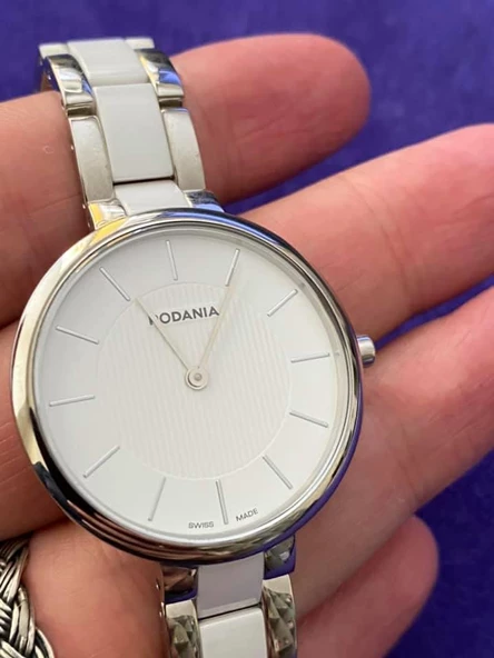 Rodania 25115.40 32mm Seramik Kordon Kadın Kol Saati - 4