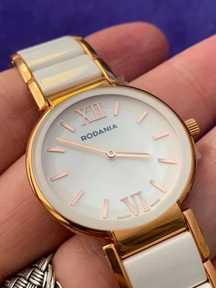 Rodania 25062.43 30mm Seramik Kordon Kadın Kol Saati - 3