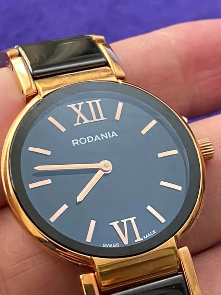Rodania 25062.44 30mm Seramik Kordon Kadın Kol Saati - 4