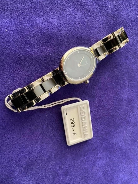 Rodania 25116.46 29x24mm Seramik Kordon Kadın Kol Saati - Resim 3