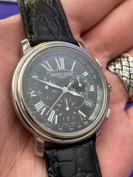 Frederique Constant Deri Kordon Erkek Kol Saati 2.El - 11