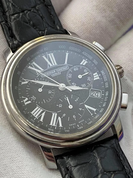 Frederique Constant Deri Kordon Erkek Kol Saati 2.El - 6