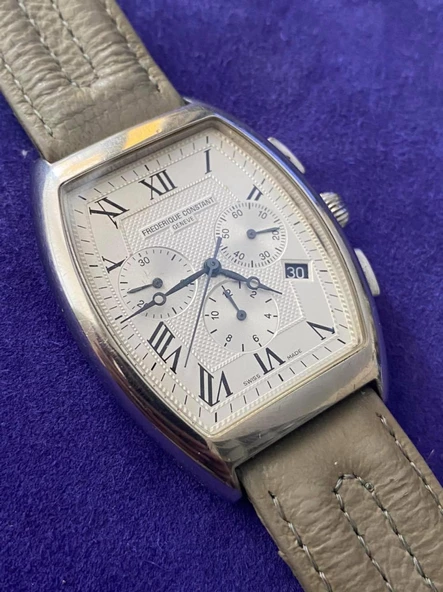 Frederique Constant Modele Depose Deri Kordon Erkek Kol Saati 2.El - Resim 8