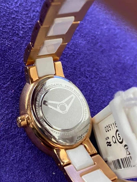 Rodania 25116.43 29x24mm Seramik Kordon Kadın Kol Saati - Resim 8