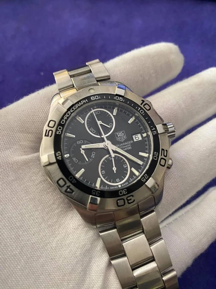 Tag Heuer Aquaracer CAF2110 Çelik Kordon Erkek Kol Saati 2.El - 9