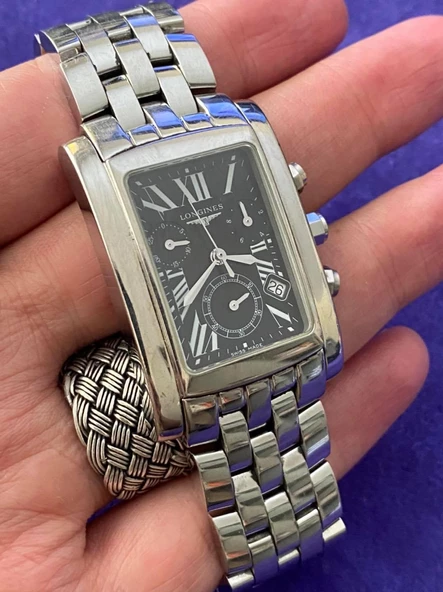 Longines Dolcevita Çelik Kordon Erkek Kol Saati 2.El - Resim 8