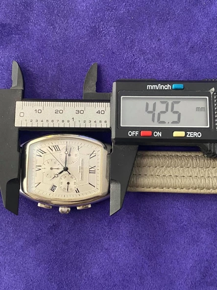 Frederique Constant Modele Depose Deri Kordon Erkek Kol Saati 2.El - Resim 4