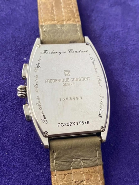 Frederique Constant Modele Depose Deri Kordon Erkek Kol Saati 2.El - Resim 3
