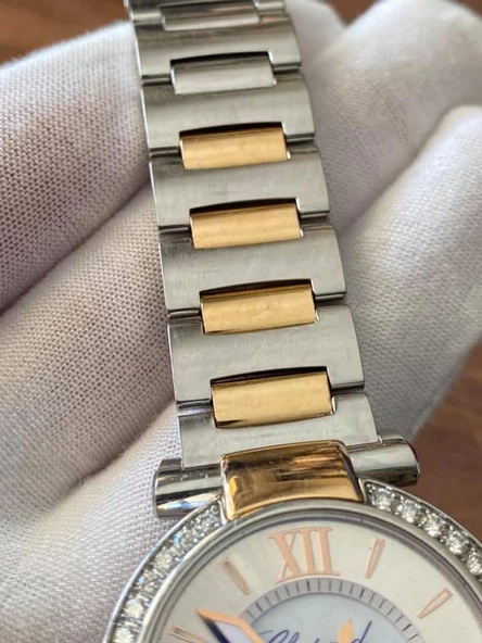 Chopard Imperiale Pırlantalı Altın Çelik Kadın Kol Saati - Resim 5