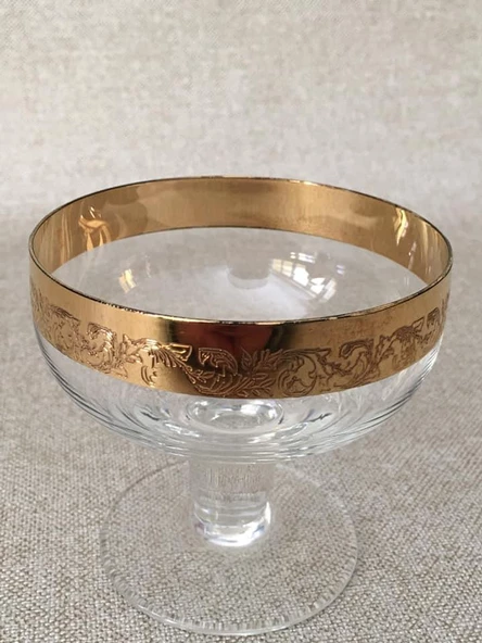 1980’ler Avrupa Vintage Kristal Kadeh 8.50 cm - 2