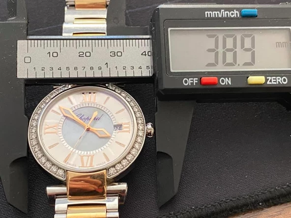 Chopard Imperiale Pırlantalı Altın Çelik Kadın Kol Saati - Resim 6