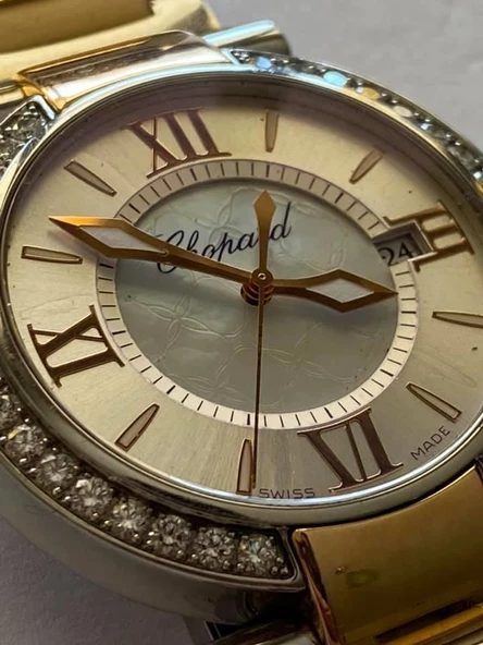 Chopard Imperiale Pırlantalı Altın Çelik Kadın Kol Saati - Resim 3
