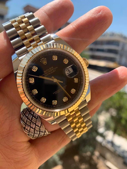 Rolex 126333 Datejust Altın Çelik Pırlantalı Kol Saati - 3