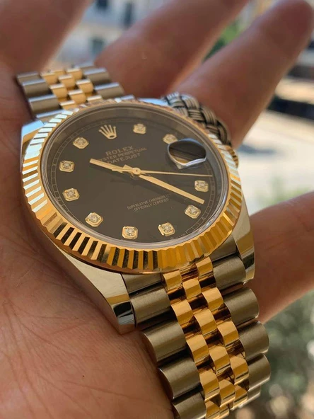 Rolex 126333 Datejust Altın Çelik Pırlantalı Kol Saati - 4
