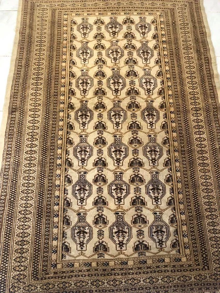 ANTİK İRAN ORYANTAL EL DOKUMASI YÜN HALI 170x111cm 1.89m2 - 3