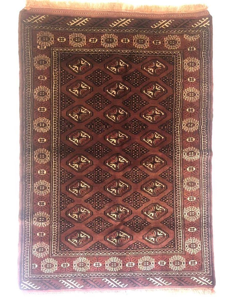 ANTİK İRAN TÜRKMEN EL DOKUMASI YÜN HALI 145x104cm 1.5m2 - 2