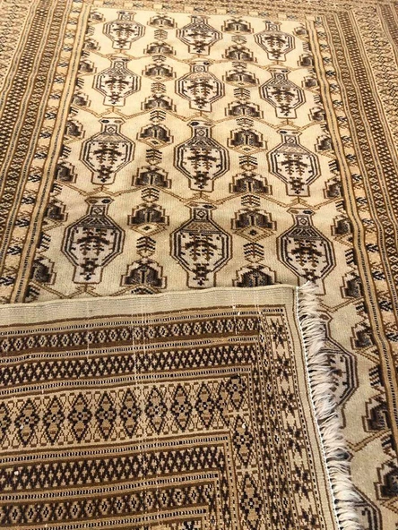 ANTİK İRAN ORYANTAL EL DOKUMASI YÜN HALI 170x111cm 1.89m2 - 9