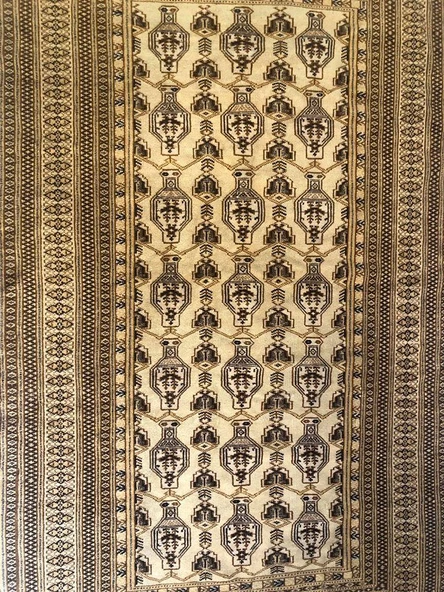 ANTİK İRAN ORYANTAL EL DOKUMASI YÜN HALI 170x111cm 1.89m2 - 5