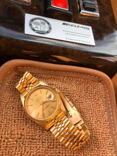 Rolex Datejust 16018 36 mm Full Altın Erkek Kol Saati - 11