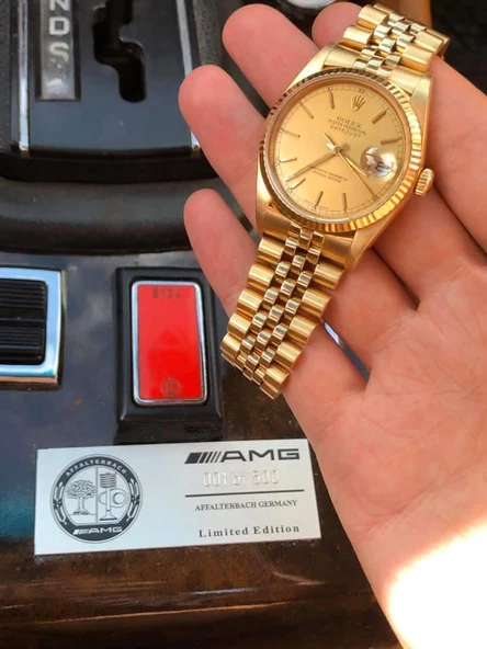 Rolex Datejust 16018 36 mm Full Altın Erkek Kol Saati - 3