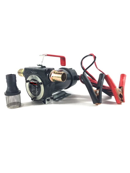 12v Kendinden Emişli Elektrikli Taşınabilir Yakıt Sıvı Yağ Aktarma Mazot Pompası Paslanmaz Gövdeli - 2