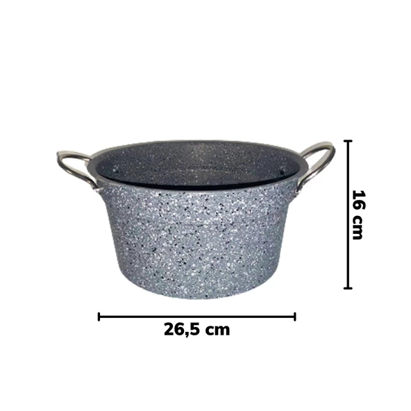 Piev Şan Granit Kulplu Süzgeç Gri - 3
