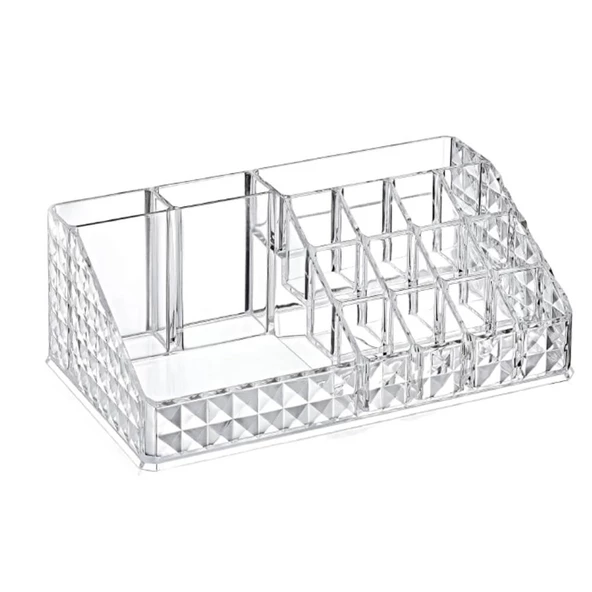 Piev Bölmeli Kristal Diamond Kozmetik Ürün Düzenleyici - 3