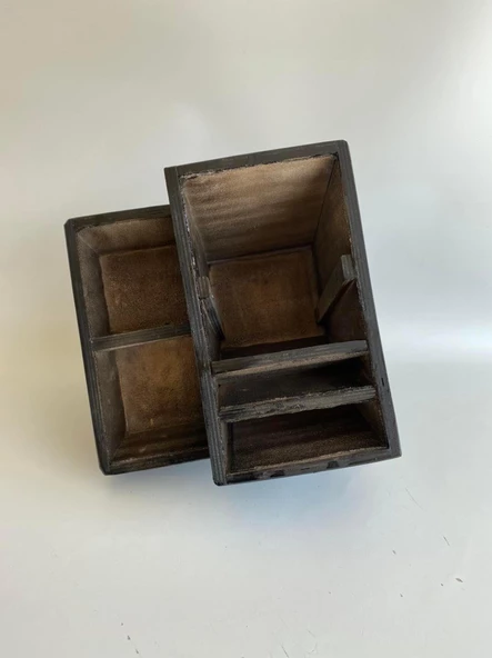 Ahşap Organizer Kutu 25x24,5x20 cm - 7
