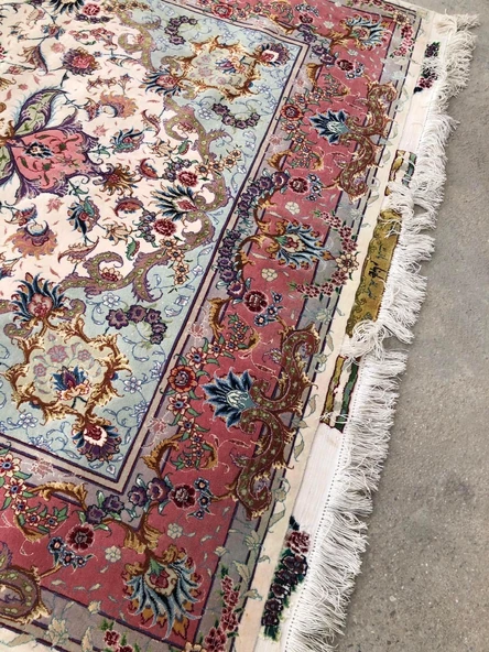 El Dokuma İpek Yün İran Tebriz Halı 218x148cm 004 - 8