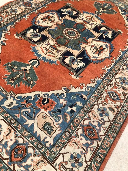 El Dokuma İpek Yün İran Tebriz Halı 292x200cm 008 - 4