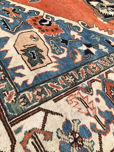 El Dokuma İpek Yün İran Tebriz Halı 292x200cm 008 - 5