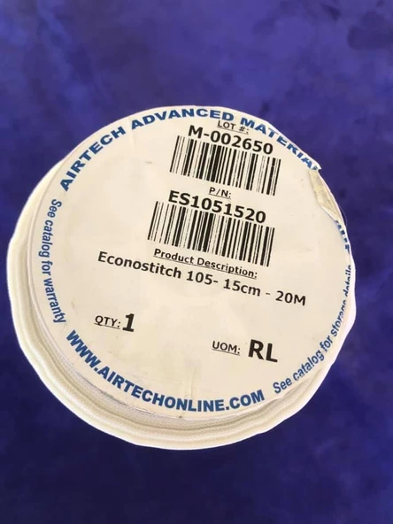 Airtech Econostitch 105 Soyma Kumaşı 15cmx20Metre - Vakum İnfüzyon Soyma Kumaşı - 3