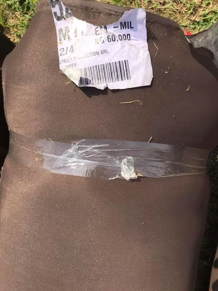 Airfile Kumaş - Kuş Gözü Döşemelik Kahverengi Fileli Kumaş - Resim 9