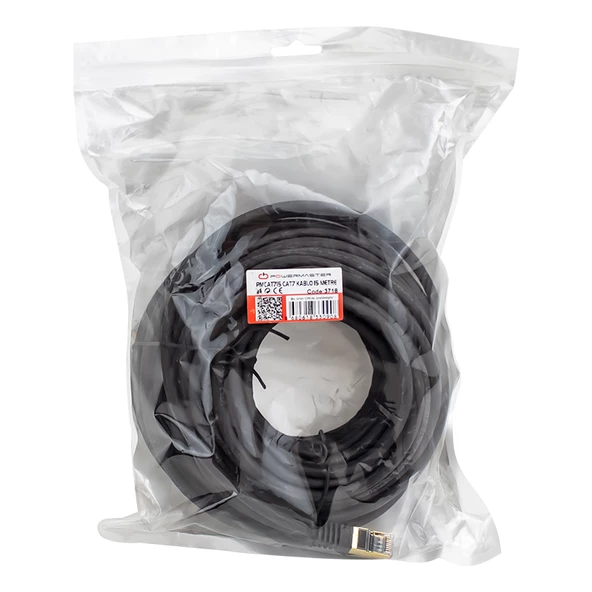 POWERMASTER PMCAT715 15 METRE SİYAH CAT7 KABLO - 3