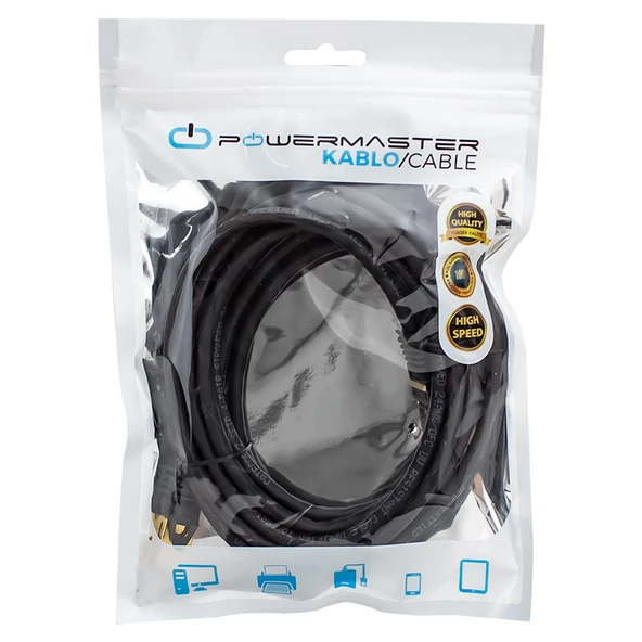 POWERMASTER PMCAT73 3 METRE SİYAH CAT7 KABLO - 3
