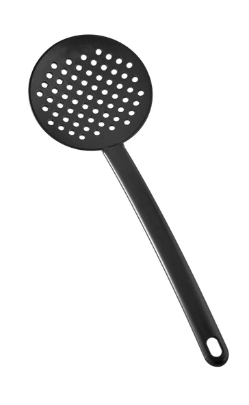 Pratik Yanmaz Yapışmaz Teflon Servis Seti Dayanıklı Kepçe Kevgir Spatula Kaşık 4lü Siyah - 10