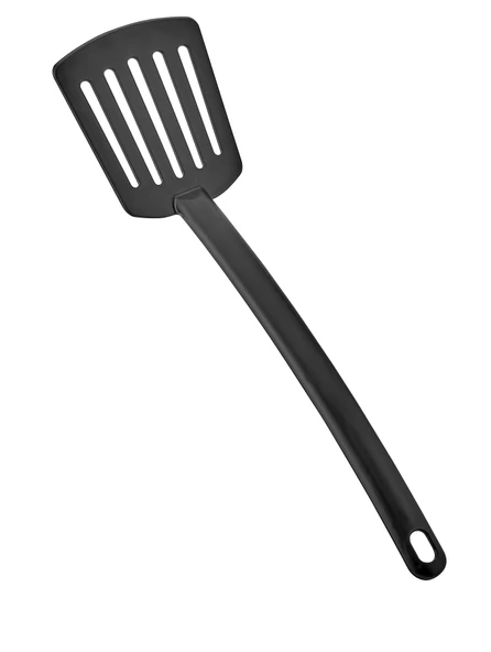 Pratik Yanmaz Yapışmaz Teflon Servis Seti Dayanıklı Kepçe Kevgir Spatula Kaşık 4lü Siyah - 6