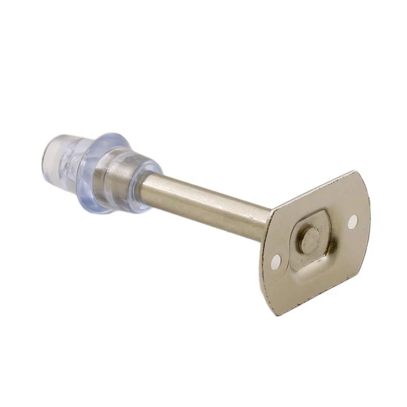 Kapı Stoperi Tamponu 10 cm Krom Metal Kapı Durdurucu Tutucu Vidalı Kapı Stopu Silikonlu - 4