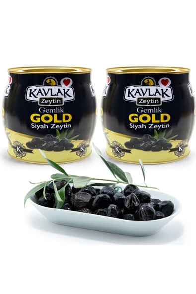 Kavlak Gold Gemlik Siyah Zeytin 2 kg 2li