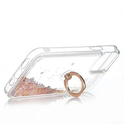 Apple iPhone 13 Kılıf Sulu Simli Akışkan Silikon - 2