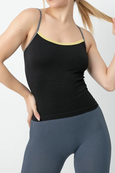 Gigotto Kadın Seamless Fitilli Atlet-264 - 7
