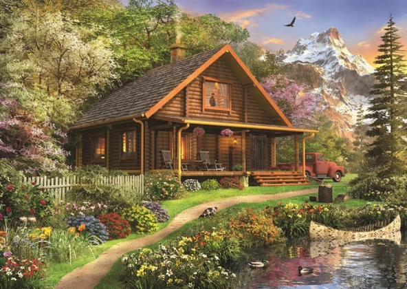 Anatolian 1500 Parça Bungalov Dağ Evi Puzzle - Dominic Davison