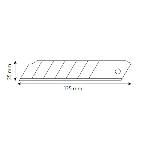 VIP-TEC 25mm Profesyonel Maket Bıçağı Yedeği Yerli Üretim - 2
