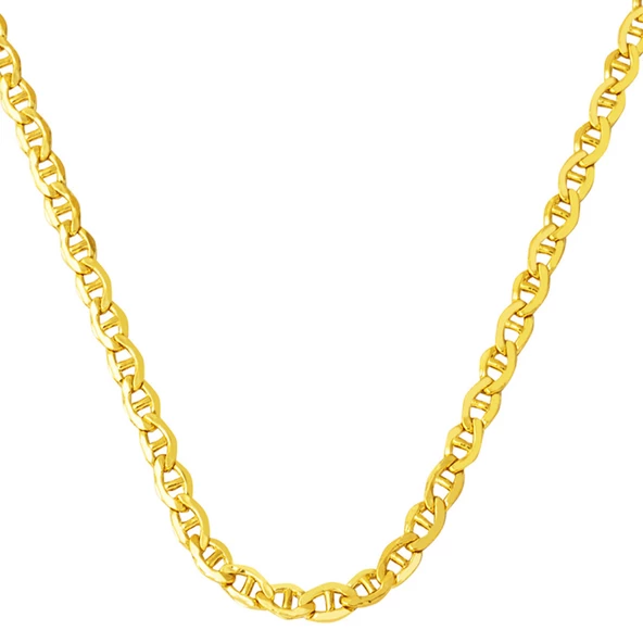 14 Ayar Mariner Altın Zincir - 60 cm - Resim 7