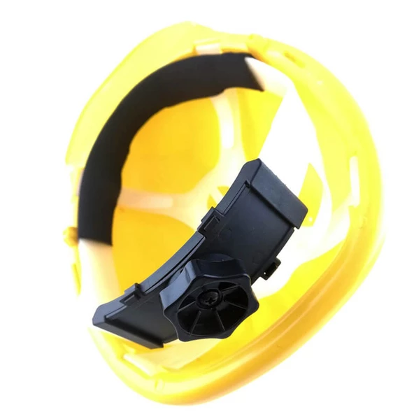 Vida Ayarlı Hava Delikli Sarı Baret İş Güvenliği Güvenlik Bareti - Resim 4