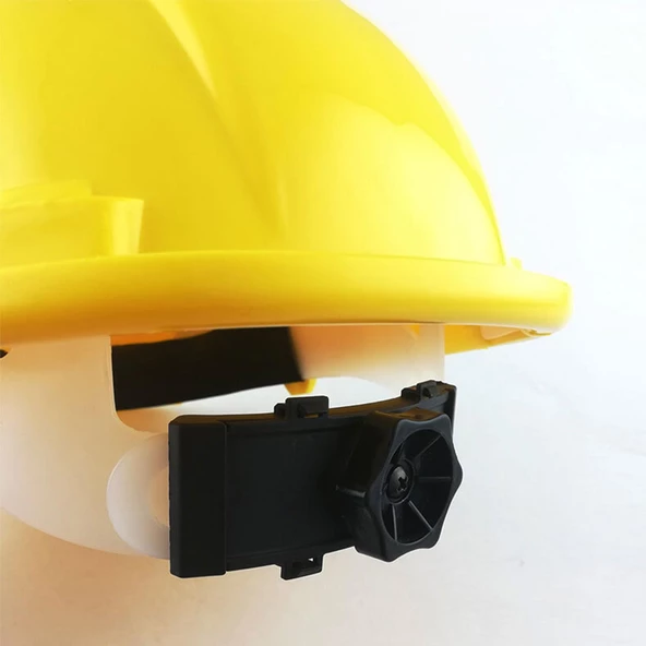 Vida Ayarlı Hava Delikli Sarı Baret İş Güvenliği Güvenlik Bareti - Resim 5