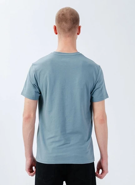 Columbia CSC M Basıc Bıg Logo Brushed Erkek Tişört Yeşil CS0287-346 - Resim 4