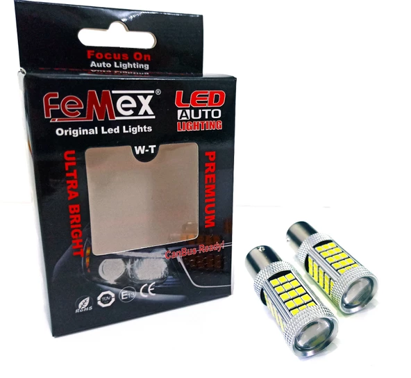 Seat İbiza 6J Gündüz Beyaz LED Far Ampulu FEMEX Premium P21W